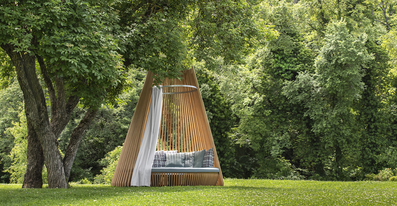 Design in Orticolario 2022. “Hut” by Ethimo. Designed by Marco Lavit